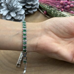 Su yolu beyaz-yeşil bileklik