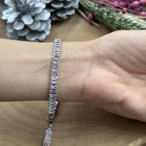 Su yolu pembe-beyaz bileklik