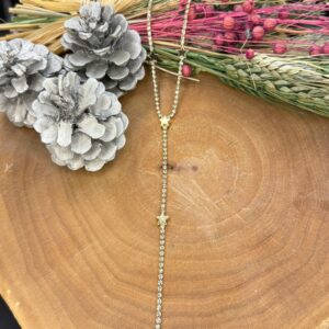 Gold Yıldız Y kolye