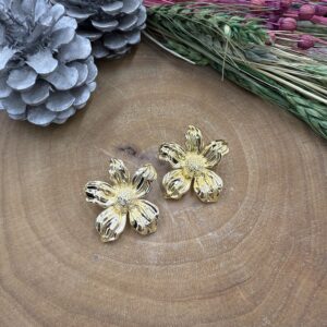 Gold papatya kurusu küpe