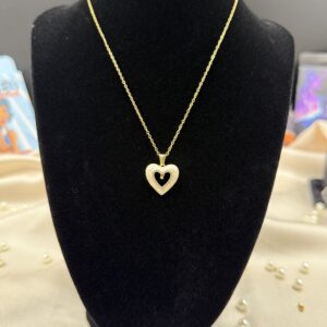 Gold kalp kolye