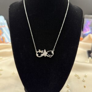 Silver sonsuz kelebek kolye